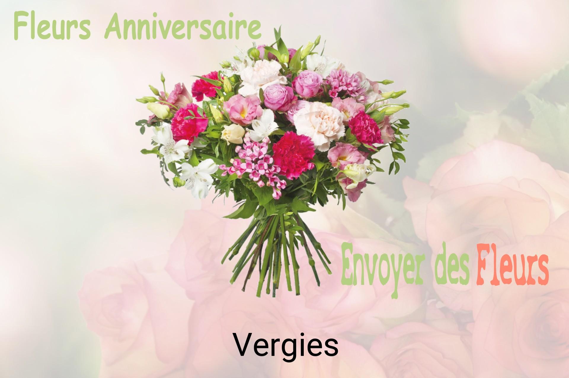 Bouquet de fleurs d’anniversaire livré à Vergies